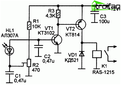 フォトリレー回路