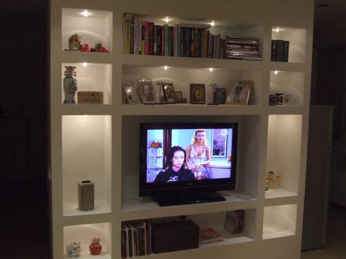 LED石膏ボードの棚