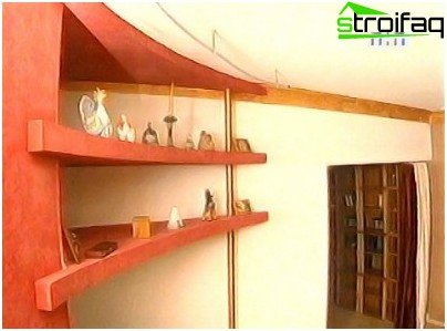 乾式壁の棚の写真