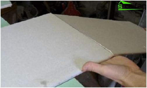 インストール中に乾式壁シートをカットする方法-ステージ3