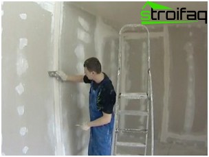 ステッチ 乾式壁シート間の継ぎ目を埋める