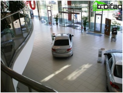 自動車販売店の産業フロア