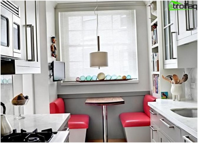 小さなキッチンのデザイン写真 小さなキッチンのデザイン写真