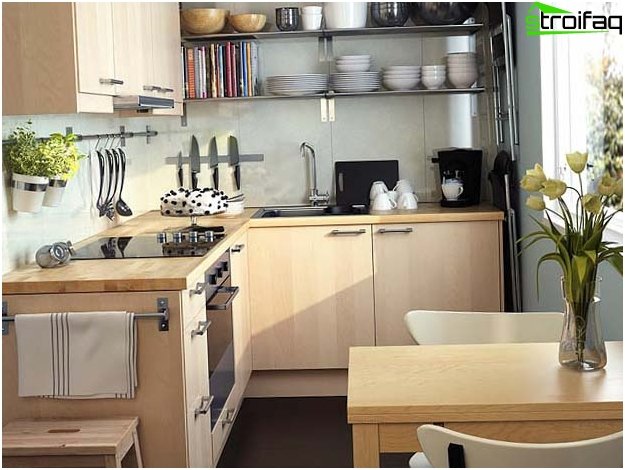 小さなキッチンの配置3 小さなキッチンの配置3