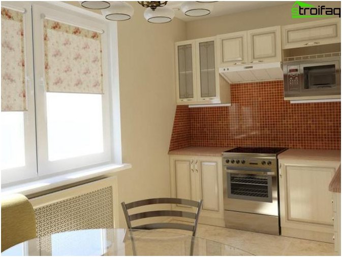 フルシチョフ4のキッチンデザイン フルシチョフ4のキッチンデザイン