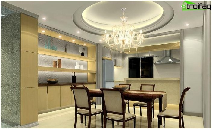 小さなキッチンの天井デザイン1 小さなキッチンの天井デザイン1